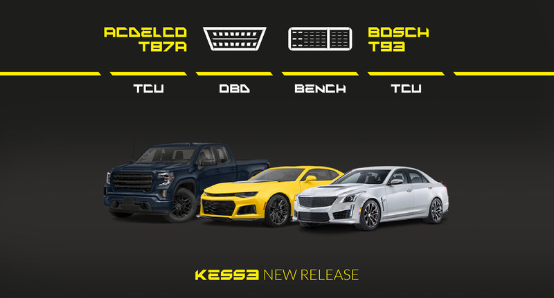 Bosch TCU — BENCH and OBD now covered by KESS3 — Cadillac and Chevrolet