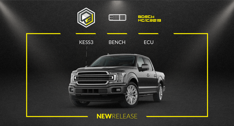 Bosch MG1CS019 ECU: BENCH support in KESS3 — Ford
