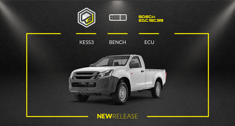 BENCH access to the Bosch EDC16C39 ECU via KESS3 — Isuzu