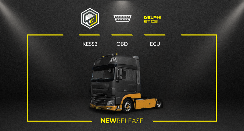 KESS3 adds OBD for the Delphi ETC3 ECU — DAF, Isuzu and Mitsubishi