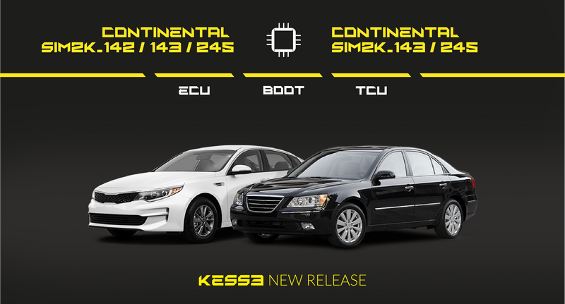 KESS3 adds support for the Continental SIM2K-142 ECU — Hyundai and Kia