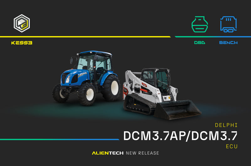Delphi DCM3.7 ECU — BENCH and OBD now covered by KESS3 — Bobcat, Case IH and Hyster