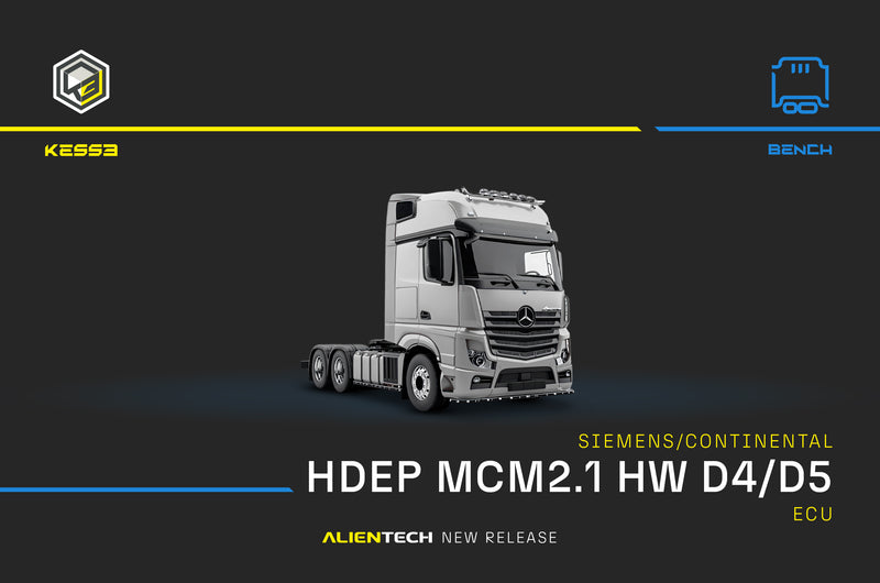 BENCH access to the Continental MCM2.1 ECU via KESS3 — Mercedes Truck