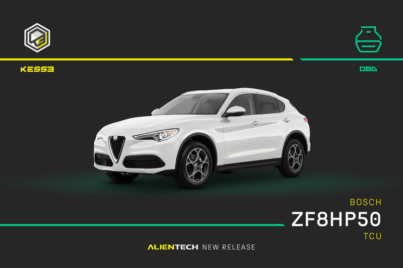 OBD access to the Bosch ZF8HP50 TCU via KESS3 — Alfa Romeo