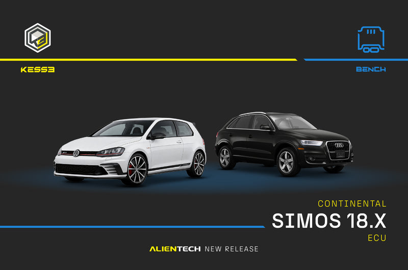 Continental SIMOS18.X ECU: BENCH support in KESS3 — Audi, Porsche and Seat