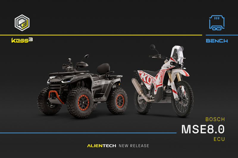 KESS3 adds BENCH for the Bosch MSE8.0 ECU — Bristol, CF Moto and KOVE