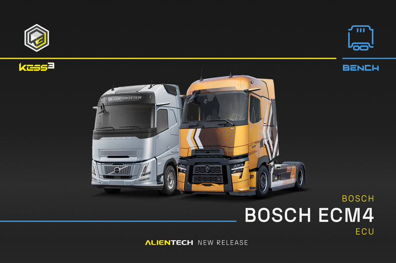Bosch ECM4 ECU: BENCH support in KESS3 — Mack Trucks, Renault Trucks and Volvo Trucks