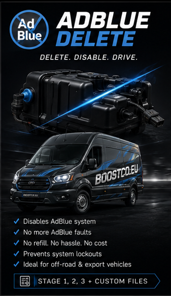 Adblue delete file service (cars and light commercial vehicles under 3500kg GVW)