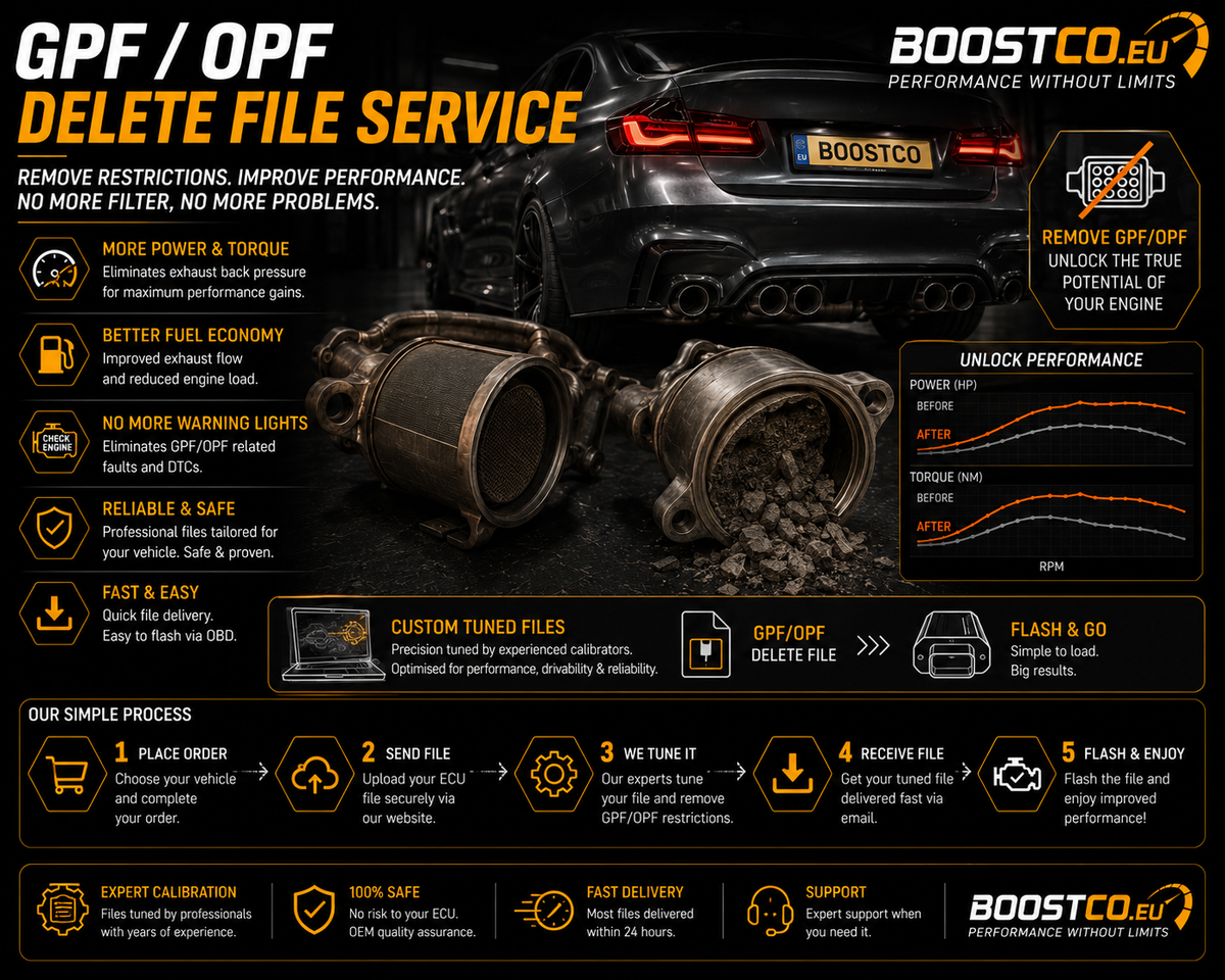 GPF / OPF delete file service (petrol cars and light commercial)