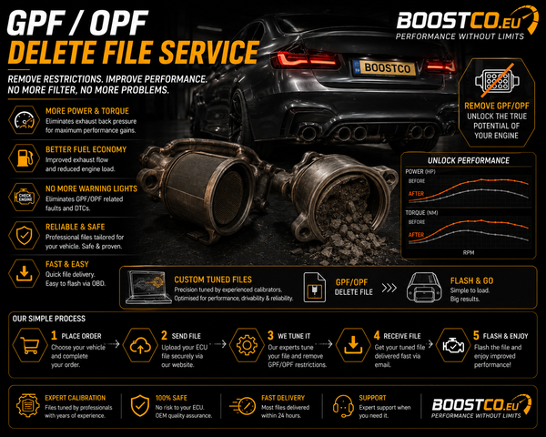 GPF / OPF delete file service (petrol cars and light commercial)